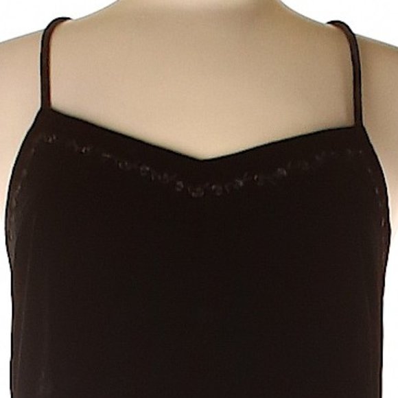 Express Black Velvet & Silk Maxi Dress - Picture 3 of 5